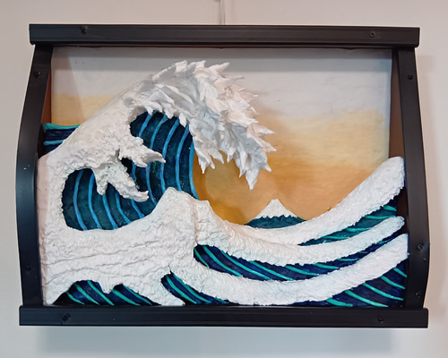 立体絵画の「青富士」（3D絵画） 現代アートの「青富士」（3D painting） - メルカリ