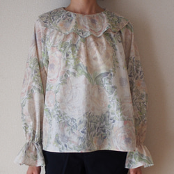 リバティプリント・ブラウス・ローズザンジー(rose petal-blouse-) 7枚目の画像