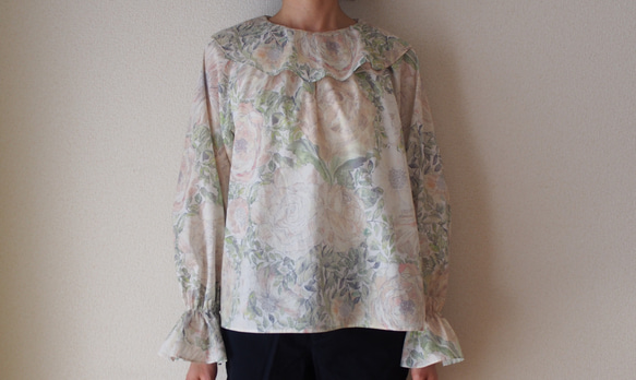 リバティプリント・ブラウス・ローズザンジー(rose petal-blouse-) 7枚目の画像