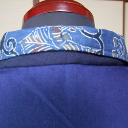 ◆着物リメイク・古布・絣・前ボタンチュニック・手作り品・一点物◆ 10枚目の画像