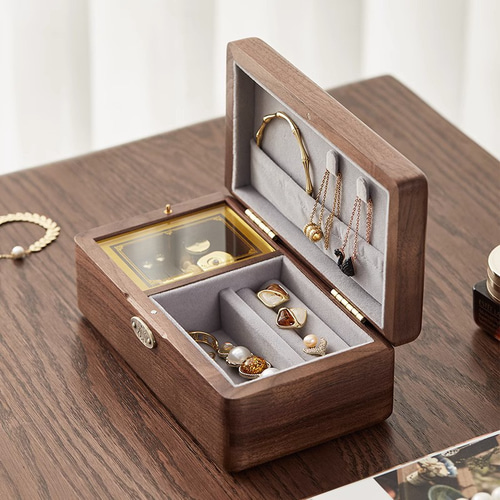 ANNY WOOD 指輪　宝飾品収納　オルゴール アクセサリー 小物入　宝物 ANNY WOOD 指輪宝飾品収納オルゴール アクセサリー 小物入宝物