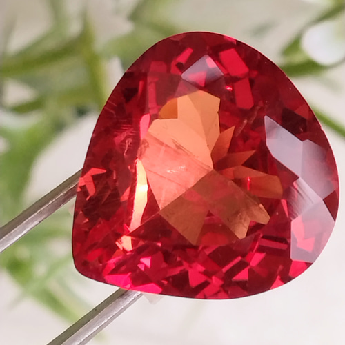 sale! キラキラ輝くオレンジサファイアのルース 12.85ct