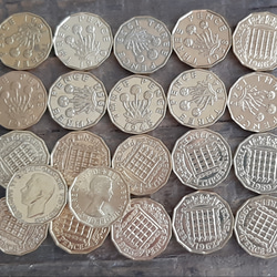 1937年~1967年 英国 3ペニーコイン 22個 イギリス 3ペンス
