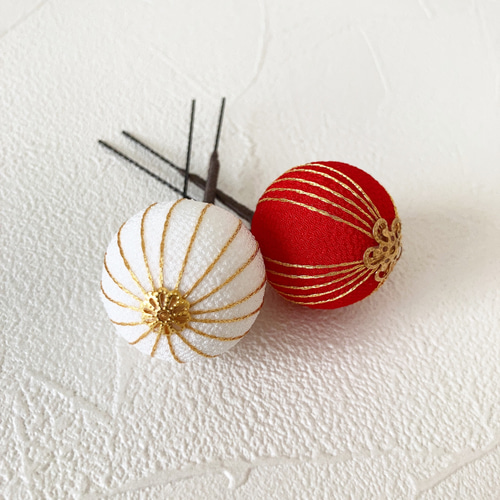 つまみ細工髪飾り 赤 和装 着物振袖 袴 色打掛 成人式 卒業式 結婚式