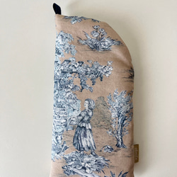 メガネケース　トワルドジュイ Toile de Jouy 　 ベージュ 4枚目の画像