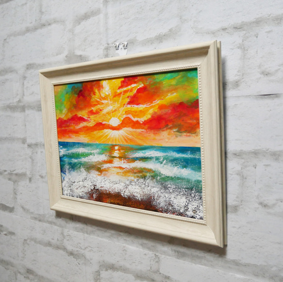 油絵 絵画 【太陽の海】 6枚目の画像