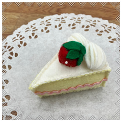 フェルトケーキ♡おままごと☆5号サイズショートケーキ 5枚目の画像