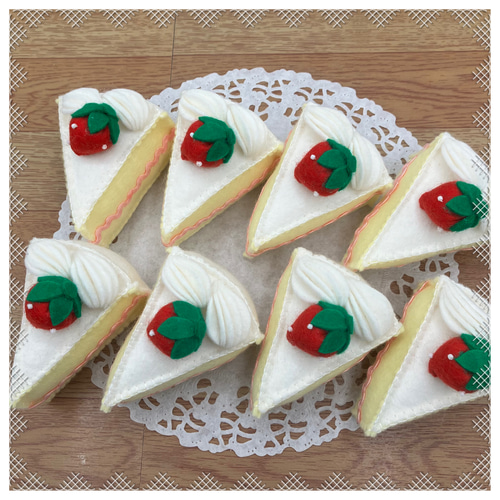フェルトおままごと ケーキ屋さん♪ケーキ6個セット おもちゃ