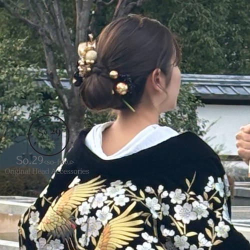 1番人気】白金✖️刺繍リボンの髪飾り 成人式 前撮り 結婚式 色
