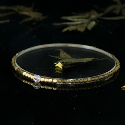 輕奢風金曜石14K包金 GF Swarovski 配珠水晶手鍊 ( Gold Obsidian Bracelet ) 第3張的照片