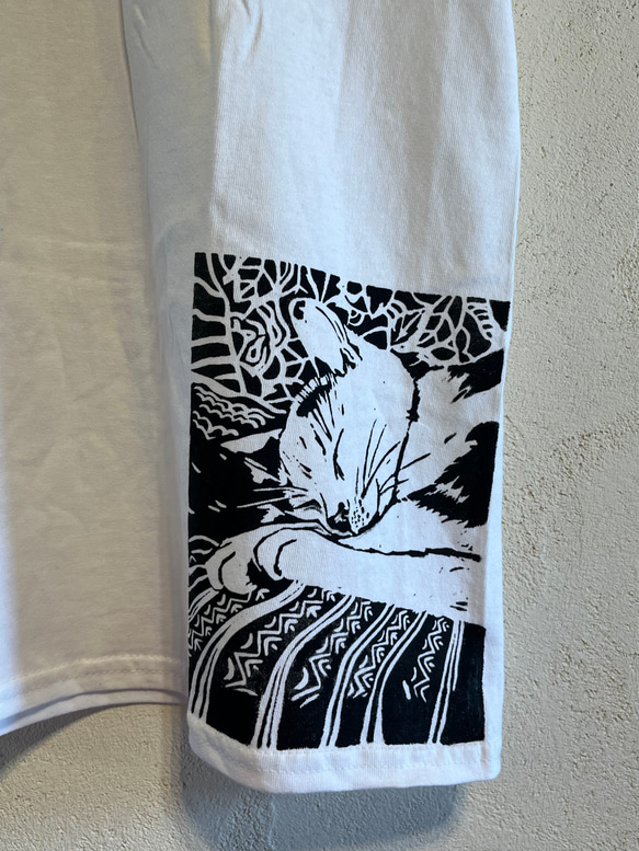 猫さん　メンズ半袖Tシャツ 送料無料　綿100%【S～XL】 5枚目の画像