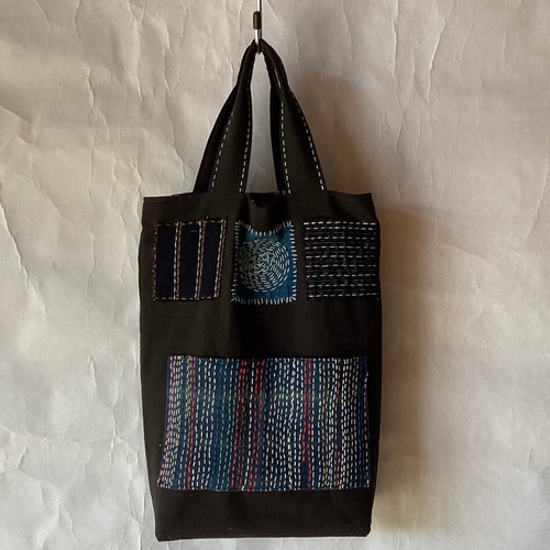 売れ筋がひ！ ハンドメイド おかめひょっとこ トートバッグ