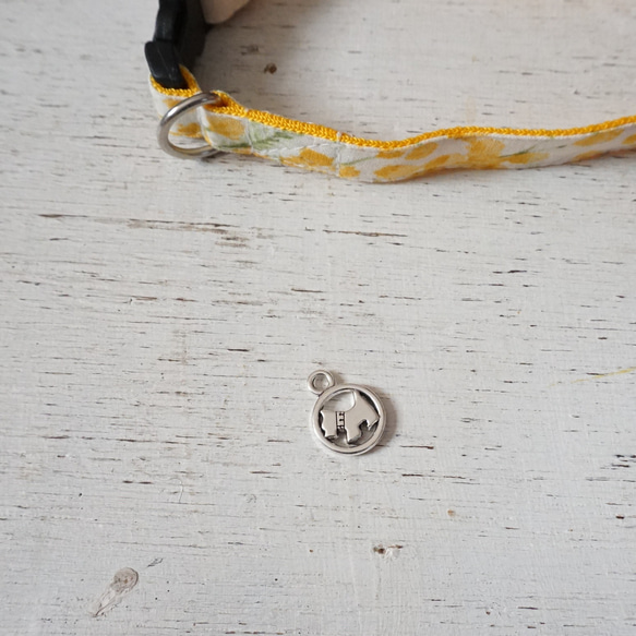 チャーム　犬　テリア　シュナウザー　二重カン　首輪　ワンポイント　かわいい　 2枚目の画像