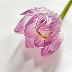 赤紫の蓮のかんざし(カルセドニー) 6枚目の画像