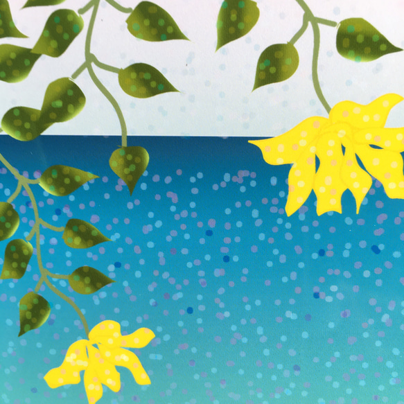 「エーゲ海の風」インテリアイラスト絵画ポスター　(＋1000円で正方形額縁付き) 4枚目の画像