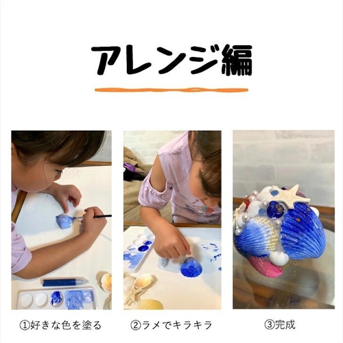 送料無料】夏休み工作セット シェルランプ手作りキット 貝殻