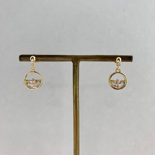 No.39】ジルコニアピアスorイヤリング ピアス（スタッド・一粒） days  