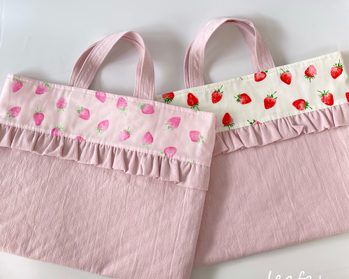 ♡ sunflowerさま専用いちご柄レッスンバッグセット