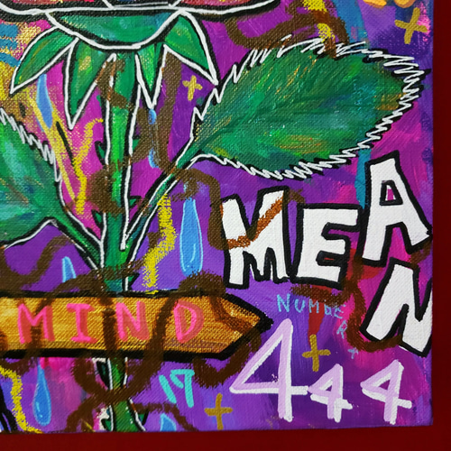 Cokkun Vich コックン・ヴィッチ「花」現代アート 額入り絵画 Cokkun Vich コックン・ヴィッチ「花」現代アート 額入り絵画