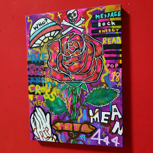 作品整理SALE】The Rose and the Cross 現代アート 絵画