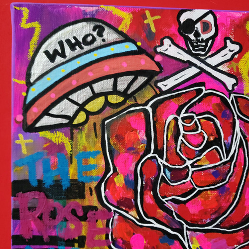 魔法のRose Time 絵画原画 作品整理SALE】The Rose and the Cross 現代アート 絵画