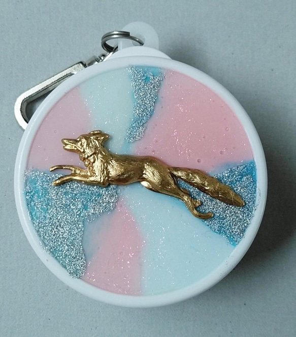 日本製防犯ブザー機能つき ☆キーホルダー☆モダンアート