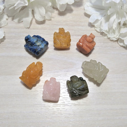 レッドアベンチュリン】 ミニサイズ ガネーシャ 手彫り彫刻 天然石