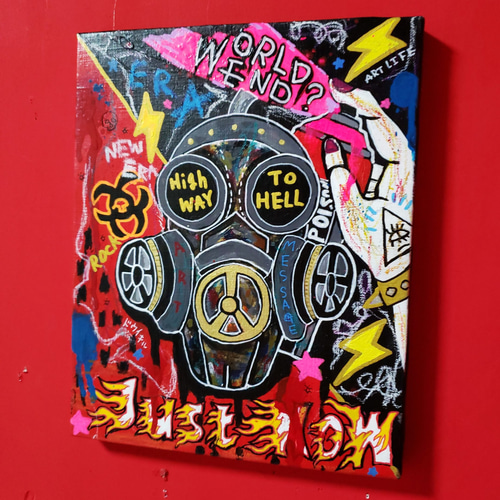 SALE*2022年製】Highway to HELL 現代アート イラスト 絵画 SALE*2022年製】Highway to HELL 現代アート イラスト 絵画
