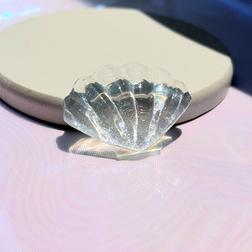 真珠付き天然貝殻置物 楽天市場】天然パールシェル皿の通販