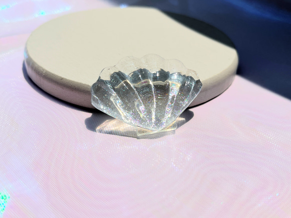 貝の置物 ブルーのシェルのオブジェ/ 海 / 貝 / 置物 / インテリア / 夏