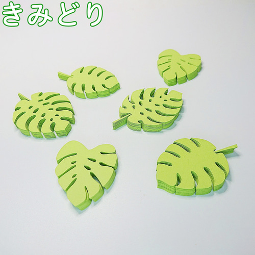 夏の葉っぱ（モンステラ）のクラフトパンチ☆アルバム
