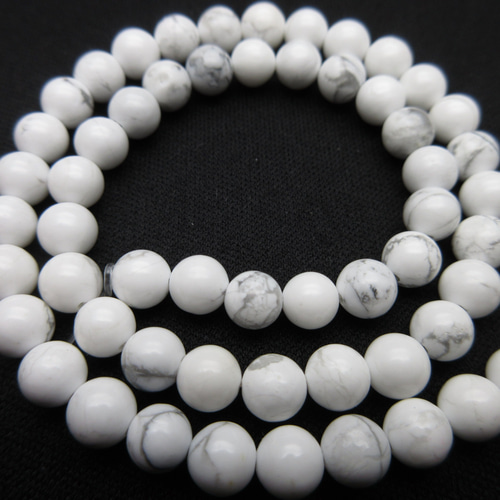 ハウライト(マグネサイト)】/玉size(約6㎜)/1set(30玉)/肉体を良い状態