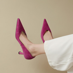 23 新款女士真皮鞋通勤鞋淺口高跟鞋 21.5 厘米-25 厘米 #776⭐免運費⭐ 第13張的照片