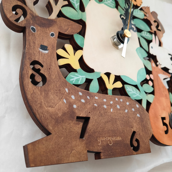 時計「春の森の時刻」pastel s02 9枚目の画像