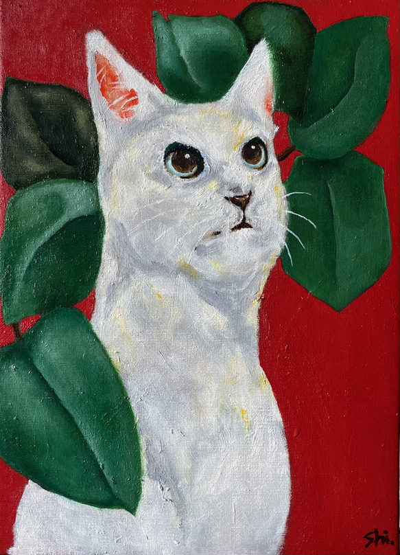 ねこ(油絵) cat 絵画 shi. 通販 16286493｜Creema(クリーマ)