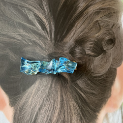 ブルーの氷のヘアクリップ / レジン / 水 / 海 13枚目の画像