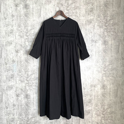 ピンタックワンピース　Organic cotton pintuck dress 8枚目の画像