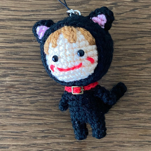 受注制作】小さな着ぐるみあみぐるみ♪*ねこちゃん* あみぐるみ