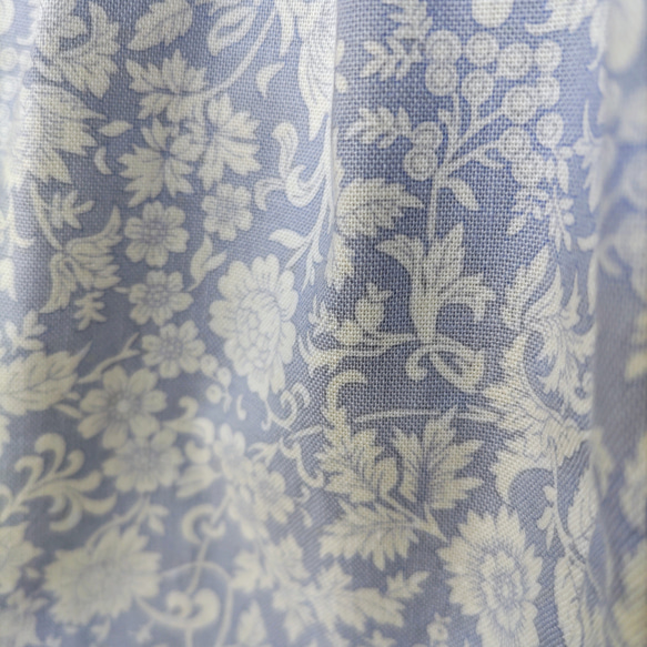 秋冬　パープル系　裾にリバティフリル　ティアードスカート　リバティスカート 10枚目の画像