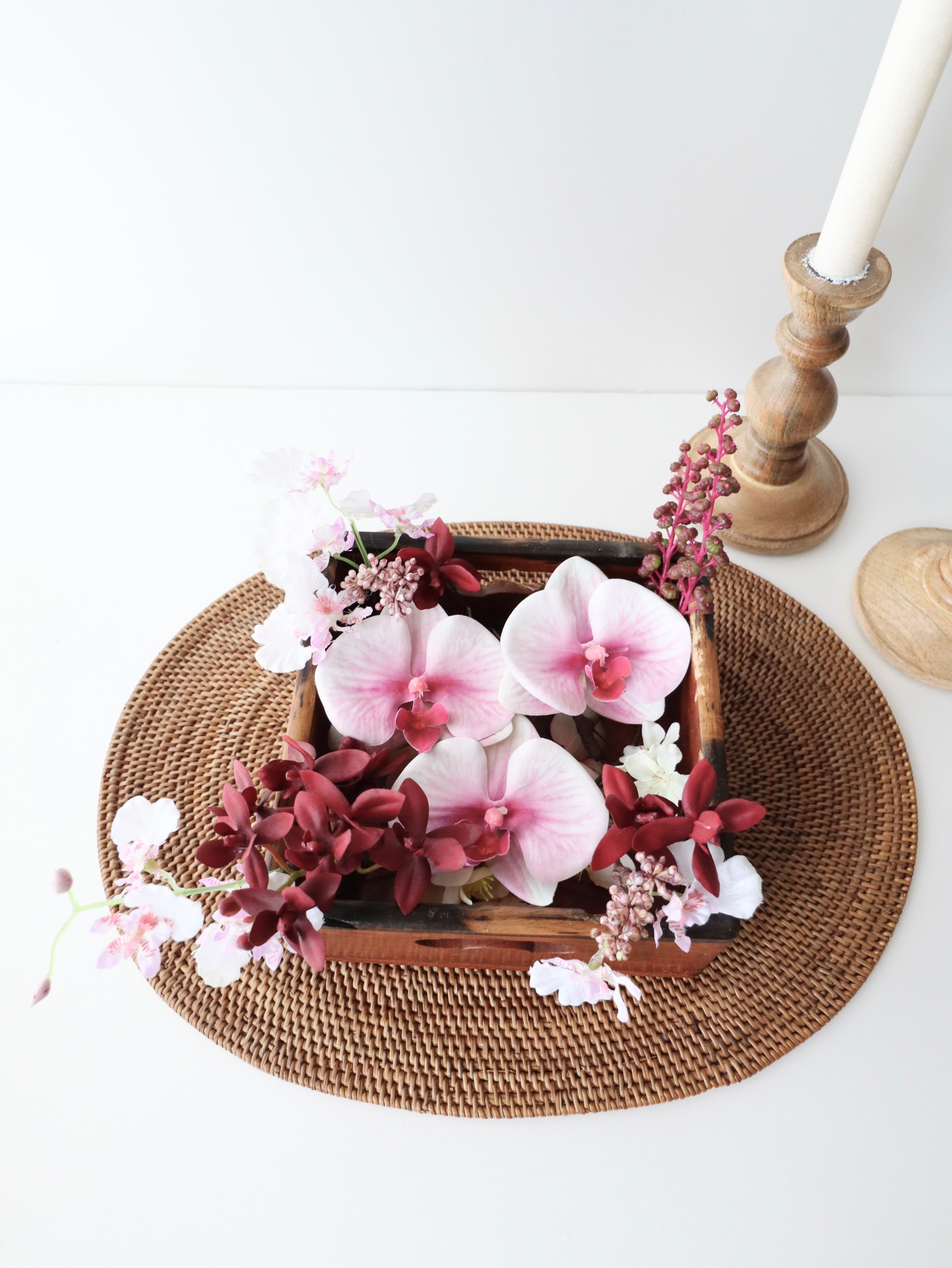 【受注生産】胡蝶蘭ヘッドパーツ (ダークピンク) 結婚式 前撮り 成人式 卒業式 着物 和装