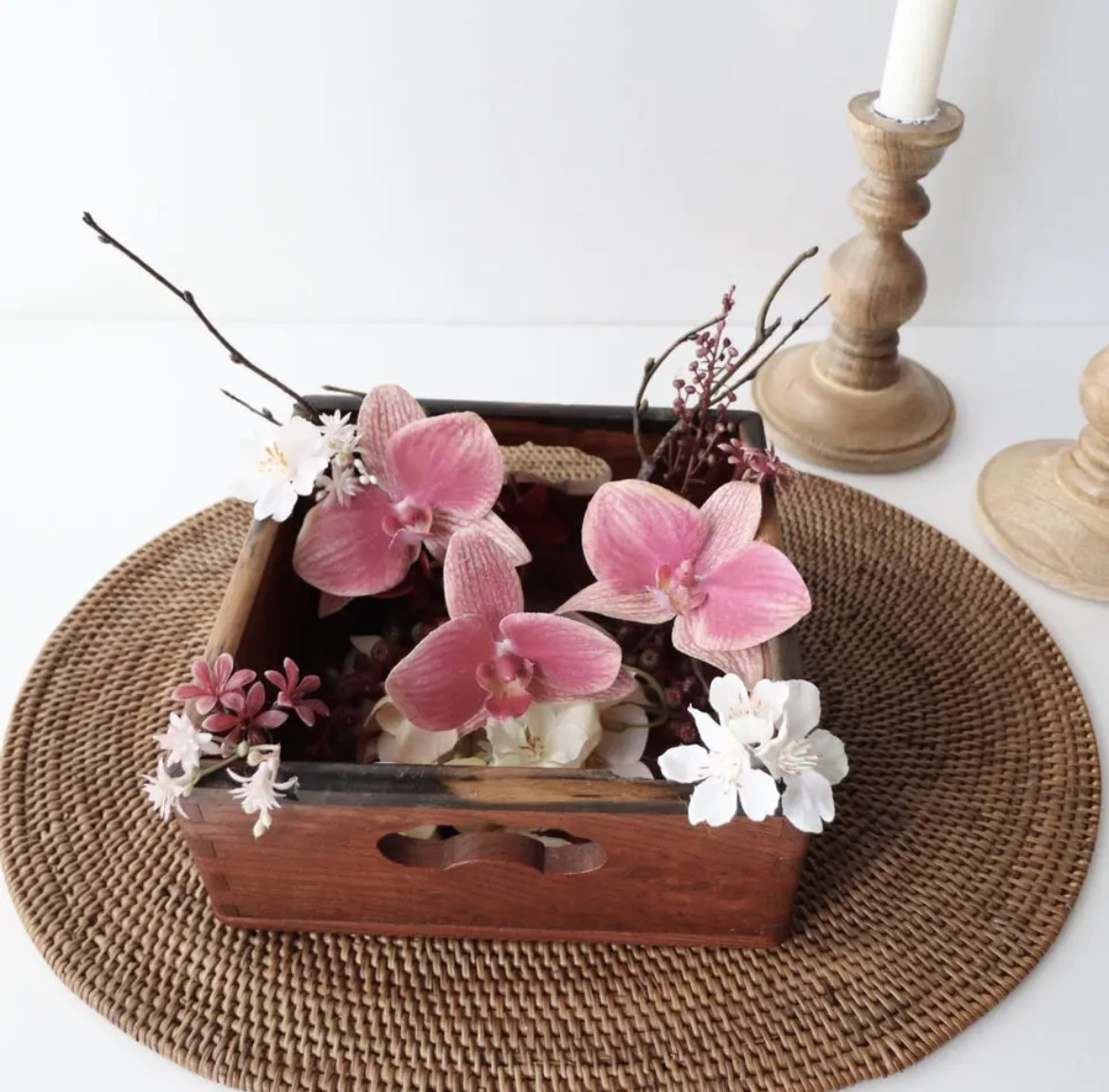 胡蝶蘭ヘッドパーツ (くすみピンク) 結婚式 前撮り 成人式 卒業式 着物 和装