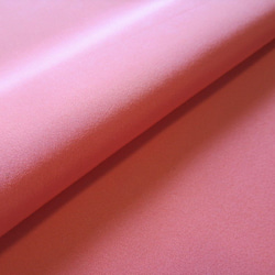 鮭魚粉、純色、純絲、錦緞縐紗、丹後縐紗、八掛布料42號[65cm x 35cm]和服拆線日本布 第1張的照片
