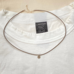 code necklace / カレンシルバー 渦巻きチャーム 2枚目の画像