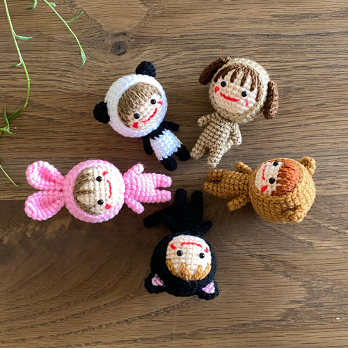 小さな着ぐるみあみぐるみ♪*いぬちゃん* あみぐるみ amidoki 通販