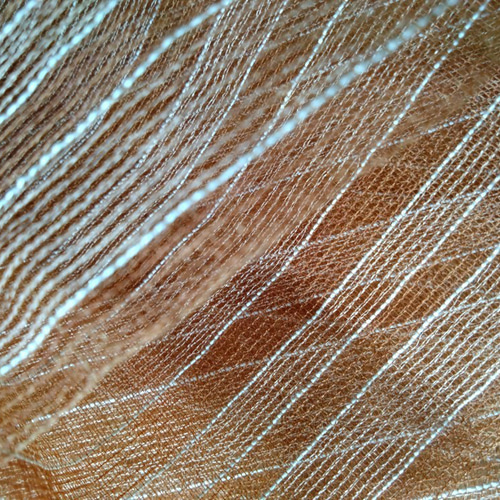 Sale 草木染手織り赤城の節糸のストール 紫外線カット シルク 草木染め