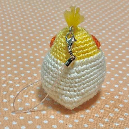 【あみぐるみ】 オカメインコのキーホルダーストラップ 受注制作】オカメインコのあみぐるみ あみぐるみ ainote 通販