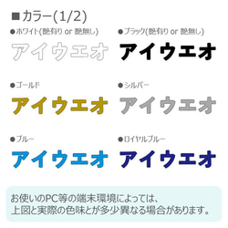 お名前ステッカーBK(文字高:2～4.5cm、全10色) / ベビー キッズ ラベル シール 出産祝い 内祝い ギフト 6枚目の画像