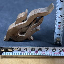 木製置物　ファイヤー　木彫り　ハンドメイド　インテリア　雑貨 5枚目の画像