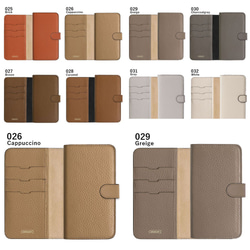 32色から選べる♪全機種対応 本革 スマホ 手帳型 スマホケース　くすみカラー Android #mm00000006 15枚目の画像