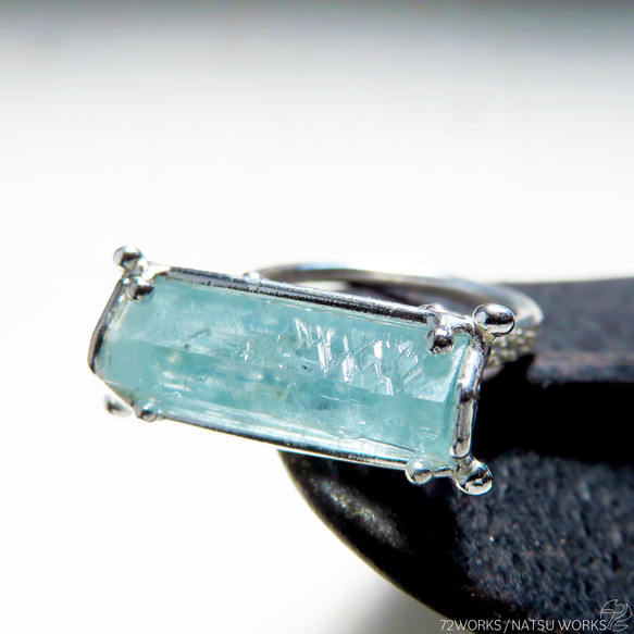 アクアマリン リング / Rough Aquamarine Ring 9枚目の画像